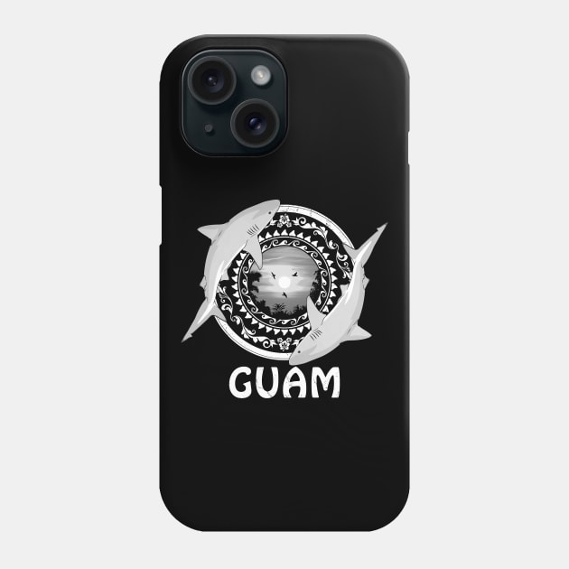 Bull Sharks Guam Diving Phone Case by NicGrayTees