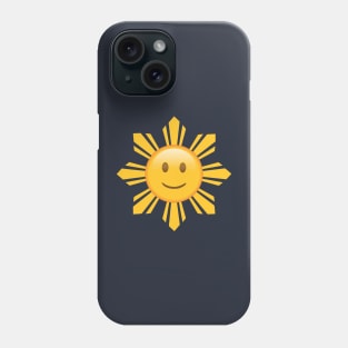 Smiling Filipino Sun Emoji Face Phone Case