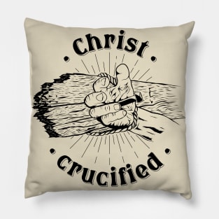 Christ Crucified, crucifixion Pillow