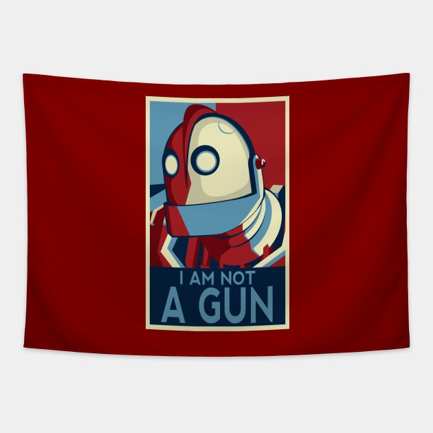 I am not a gun Tapestry by BuckRogers