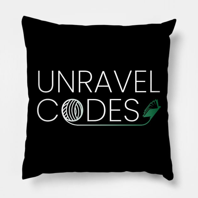 Unravel Codes Pillow by Kaaassspeeerrr