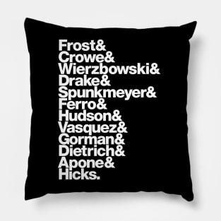 Aliens Death Order - White Version Pillow