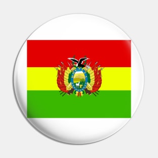 Bolivia coat of arms flag Pin