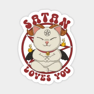 Satan Loves You Magnet