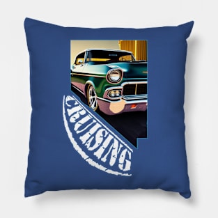 Classic car cruising Pillow