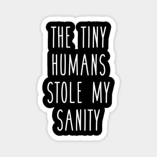 The Tiny Humans Stole My Sanity Funny Love Teacher Magnet