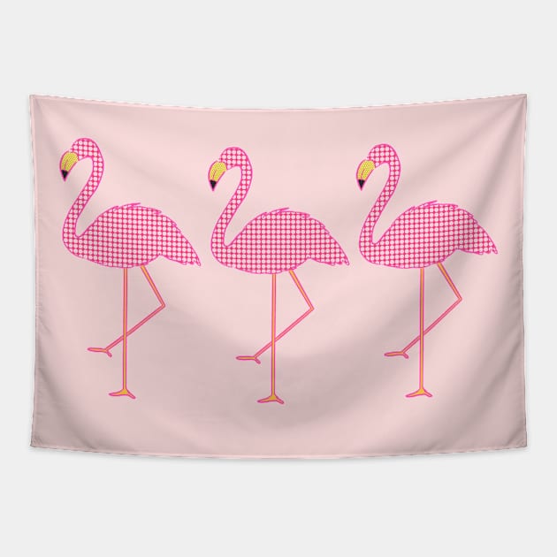 Flamingo Tapestry by ithacaplus