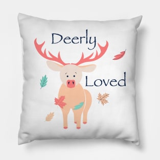 Deerly Loved Pillow