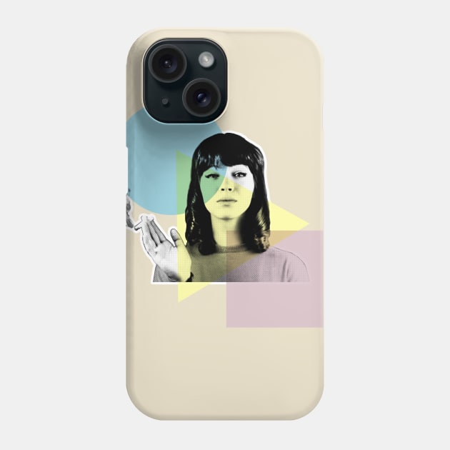 Anna Karina 60s Style Design Phone Case by DankFutura