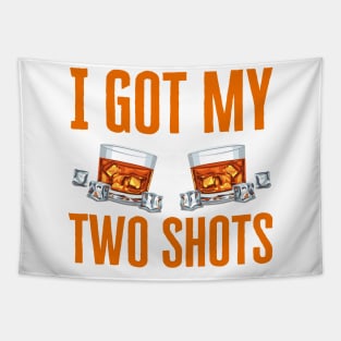 I Got My Two Shots Tapestry