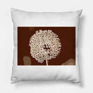 Close-up of  Allium Flower 4 Pillow