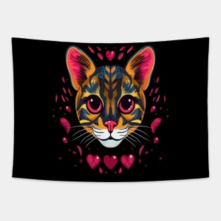 Ocelot Valentine Day Tapestry