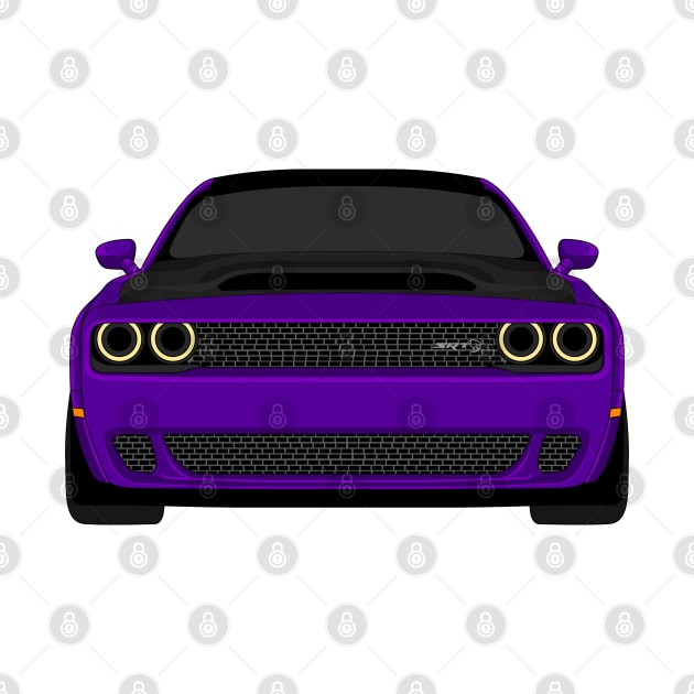 DODGE DEMON FRONT PURPLE by VENZ0LIC