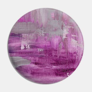 Abstract Oil Painting 3c3 Ametyst Fuchsia Lilac Pin