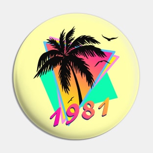 1981 Tropical Sunset Pin