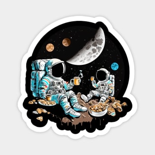 Coffee on the moon Magnet