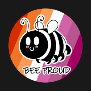 Bee Proud Lesbian Flag T-Shirt