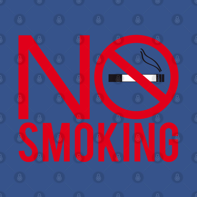 Disover No Smoking Sign Symbol with Text - No Smoking - T-Shirt