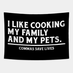 Commas Save Lives Tapestry