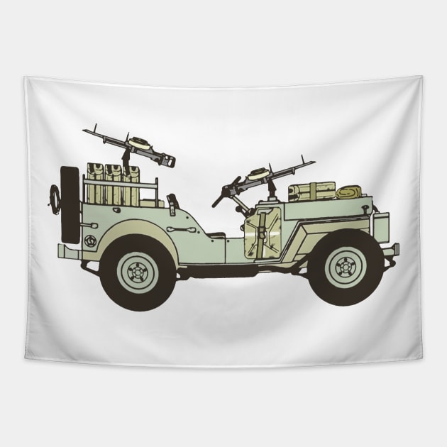 SAS Jeep Tapestry by Toby Wilkinson