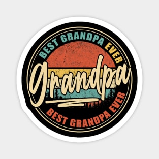 Best Grandpa Ever  Funny Papa Gifts Dad Gifts Father's Day Magnet