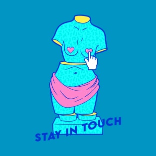 Stay In Touch. Aphrodite, Venus de Milo [retrowave/vaporwave] T-Shirt