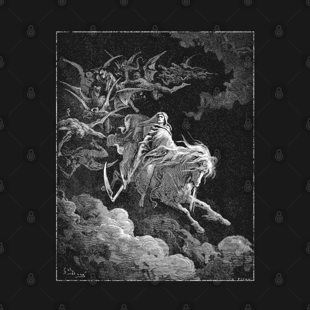 Death on the Pale Horse dark art (Gustave Doré) by Artilo