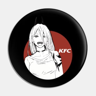 Power Chainsaw Man x KFC Parody Fan Art Artwork Design Pin