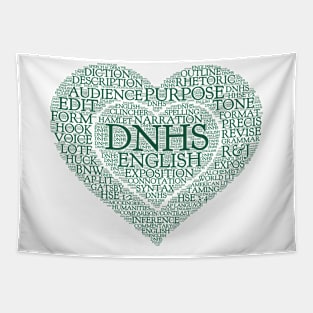 DNHS English - Green Text Tapestry