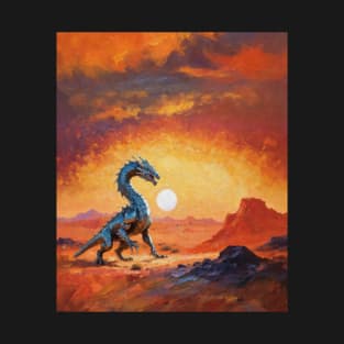 Chromed Dragon Of The Desert Mountains T-Shirt