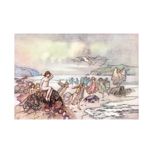 Looking for Water Babies by Warwick Goble T-Shirt