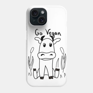 Go vegan Phone Case