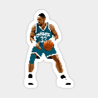 Alonzo Mourning Pixel Post Magnet