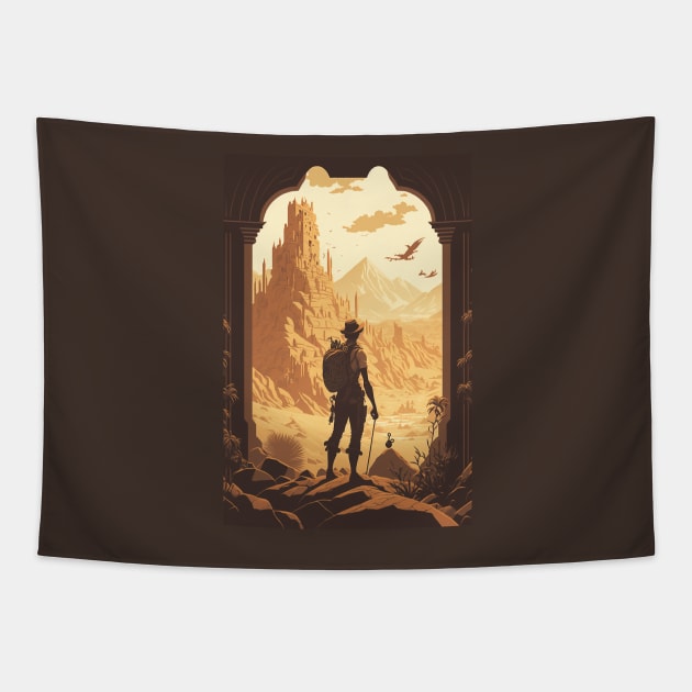 The Lost City of Gold: An Adventurer's Tale Tapestry by Abili-Tees