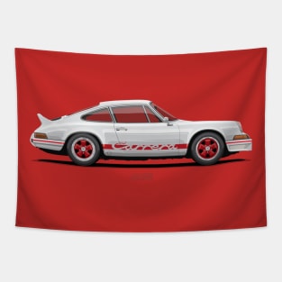 911 Carrera RS (901) White & Red Tapestry