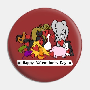 Happy Valentines Day from These Cute Animals Pin