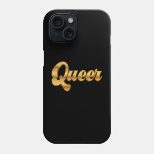 Queer // Retro Typography Design Phone Case