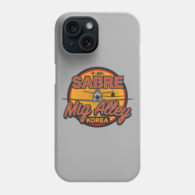 F-86 Sabre - Mig Alley Korea Phone Case by Tailgunnerstudios