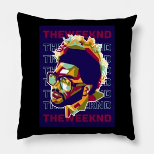 Abstract rapper musician in WPAP Pillow