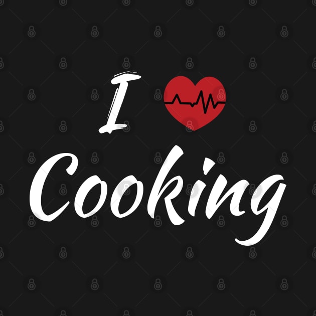 I Love Cooking Cute Red Heart by SAM DLS