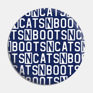 Boots n cats: Say it quickly and voila! you're a beatboxer (white letters with cut outs) Pin