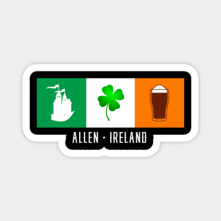 Allen Ireland, Gaelic - Irish Flag Magnet