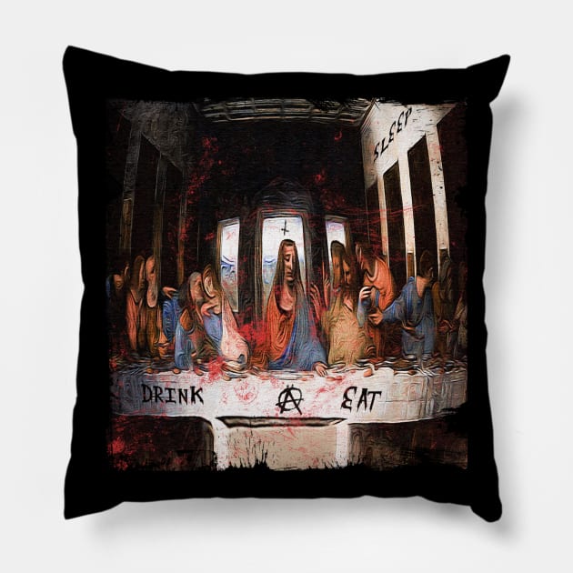 Last Supper Pillow by ElArrogante