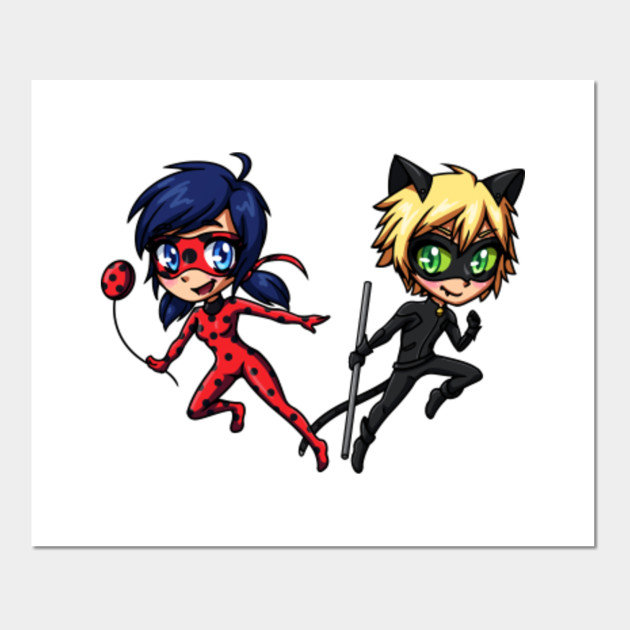 Ladybug Chat Noir Art Print