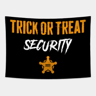 Trick Or Treat Security Dad Mom Funny Halloween Tapestry