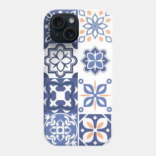 Blue Tile Small Border Phone Case