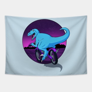 Dirtbike Dino Tapestry