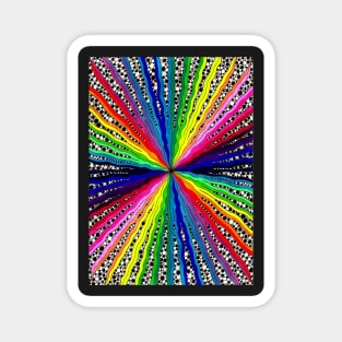 Psychedelic Abstract colourful work 187 Magnet