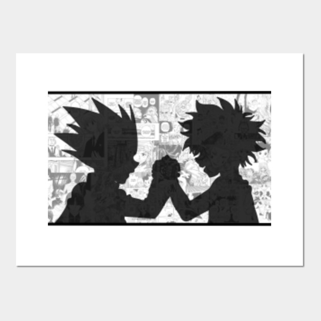 Hunter X Hunter Gon And Killua Hunter X Hunter Affiche Et Impression D Art Teepublic Fr