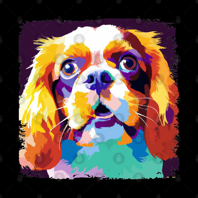 Cavalier King Charles Spaniel Pop Art - Dog Lover Gifts by PawPopArt